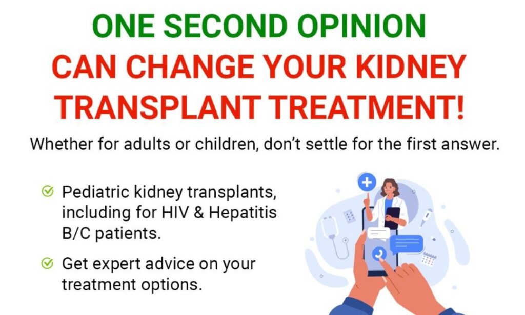 Second opinion at best kidney transplant hospital erode